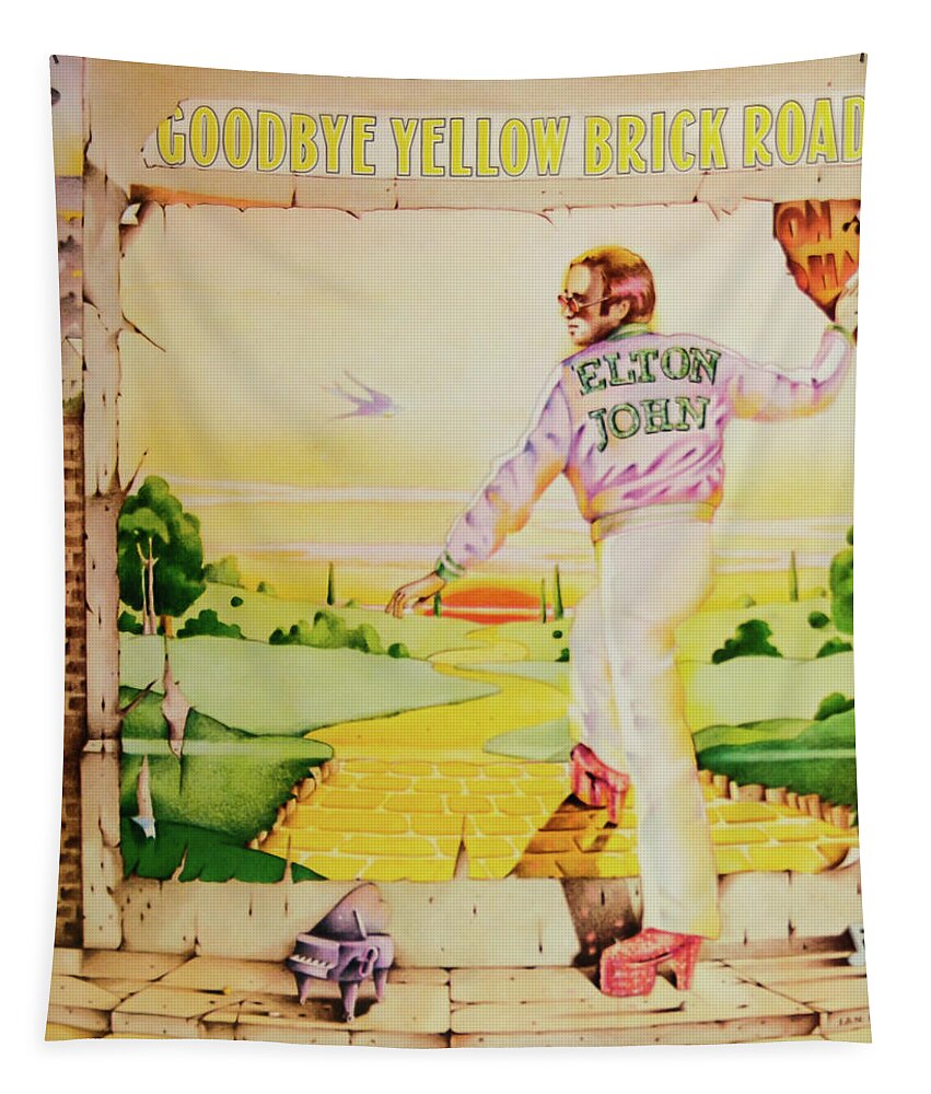 ELTON JOHN Goodbye Yellow Brick Road BANNER HUGE 4X4 Ft Fabric Poster Tapestry 